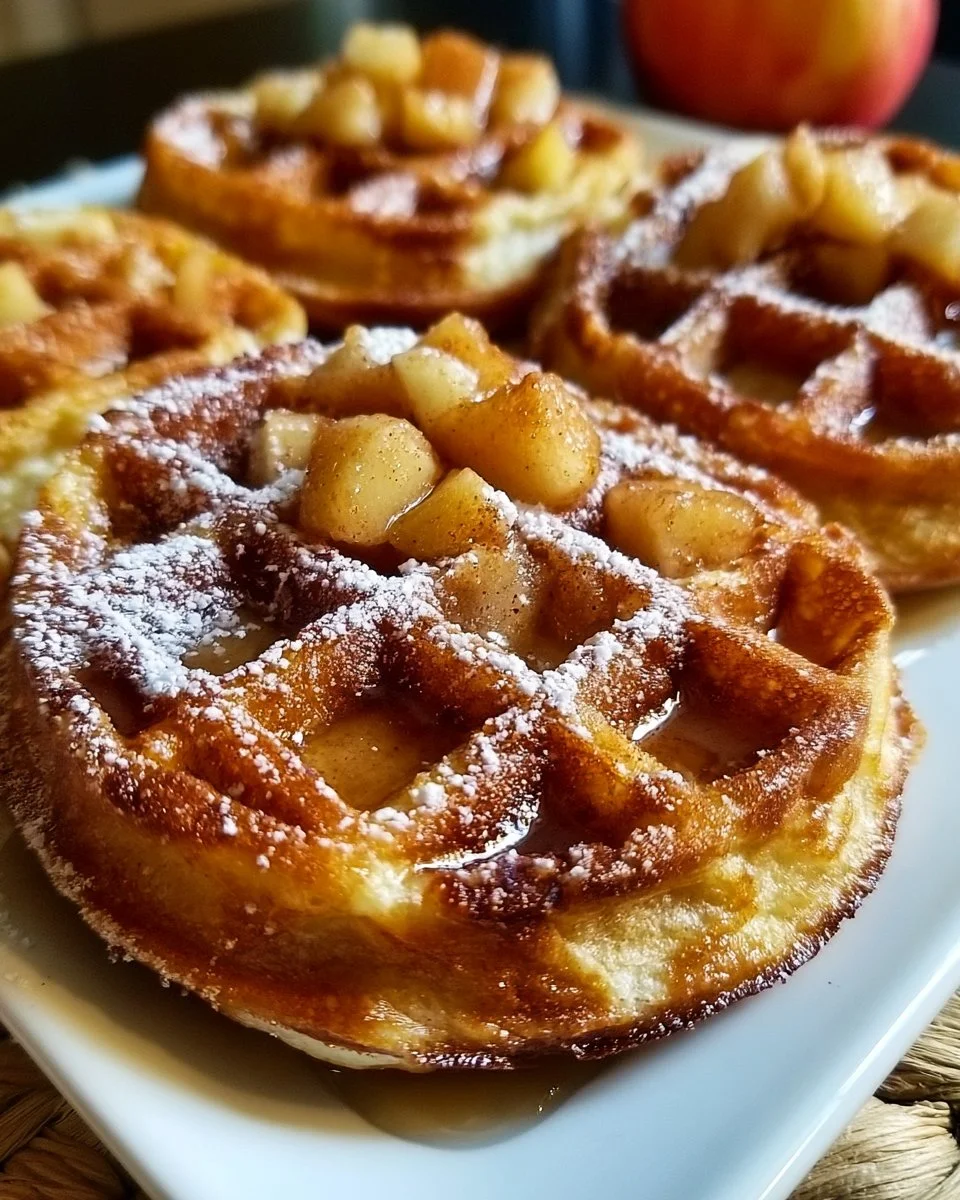 Apfelküchle Waffel Donuts