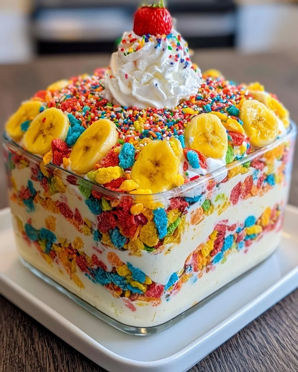 Fruchtiger Pebbles Bananenpudding