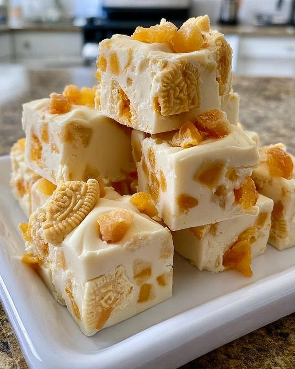 Goldene Oreo-Pfirsiche & Sahne-Fudge