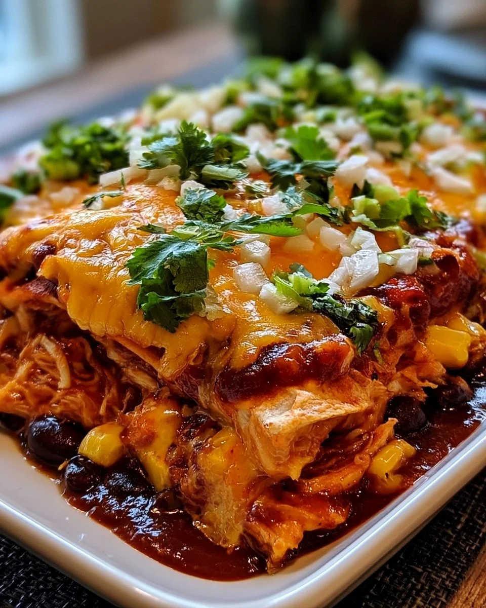Hähnchen-Enchilada-Auflauf