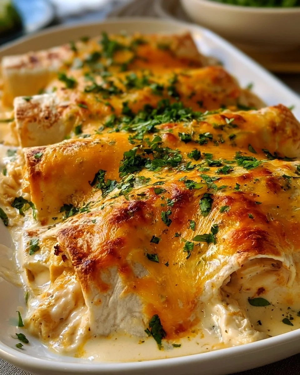Hühnchen-Weißsauce-Tortillas