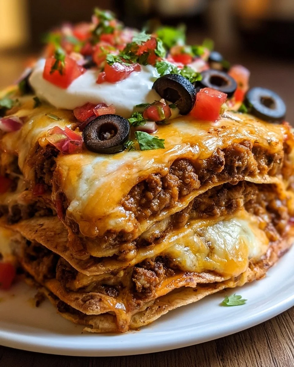 Mexican Pizza Cake