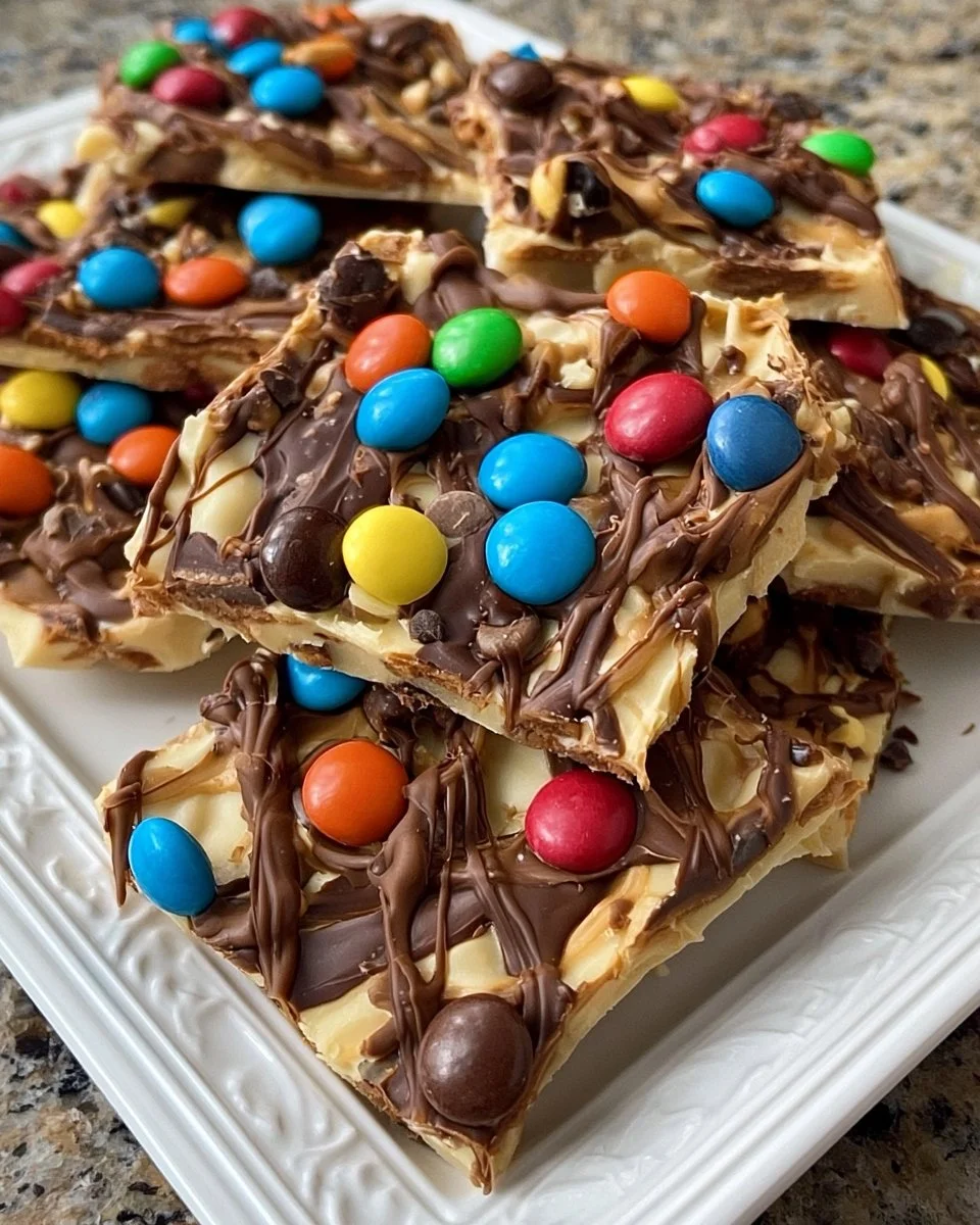 M&M’s Erdnussbutter-Keksteig-Bark