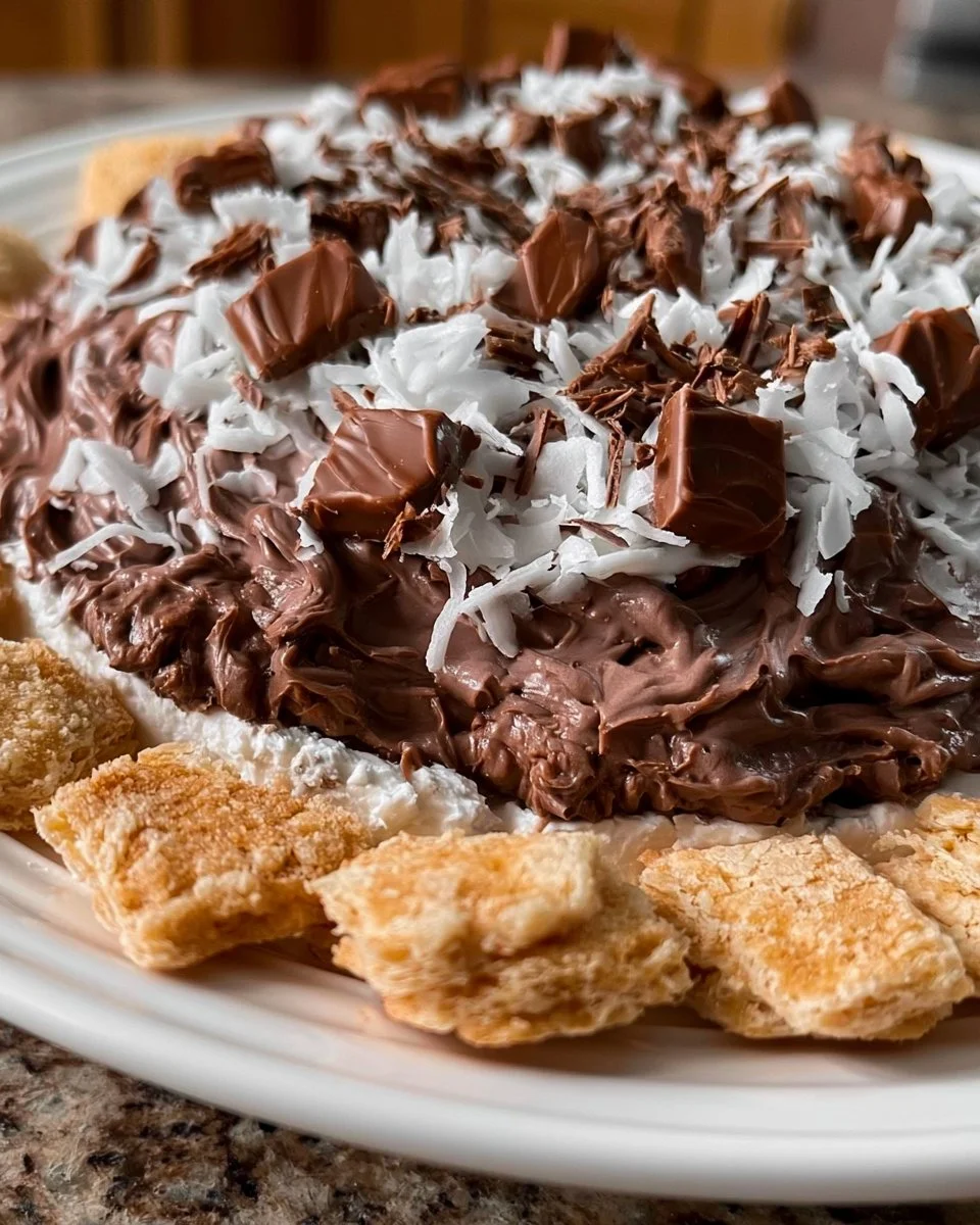Mounds Brownie-Teig-Dip