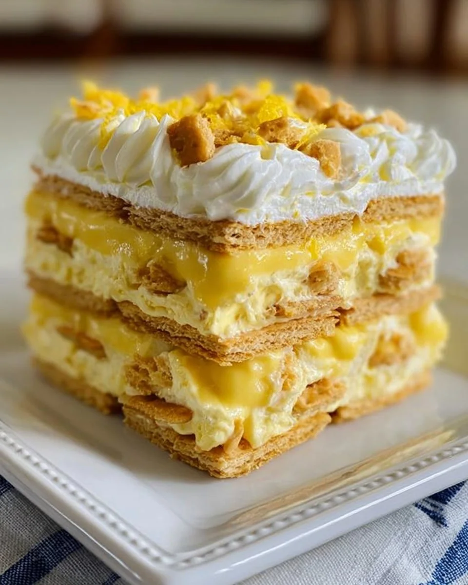 Ritz Cracker Zitronen-Eisbox-Kuchen