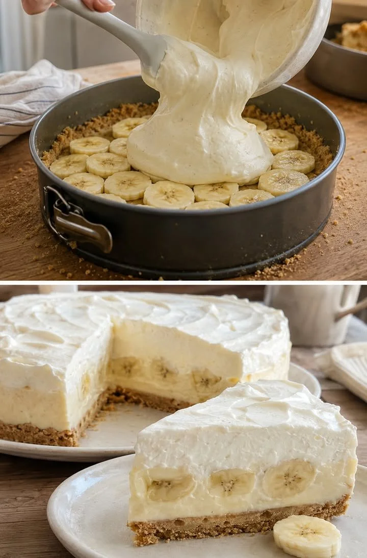 Cremige Bananentorte