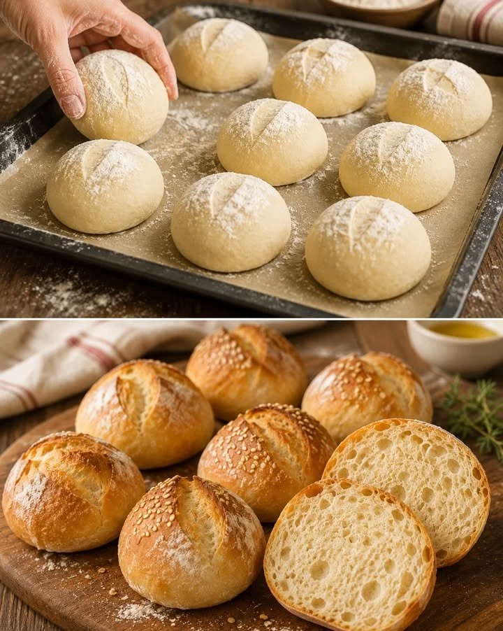 Einfache Brötchen